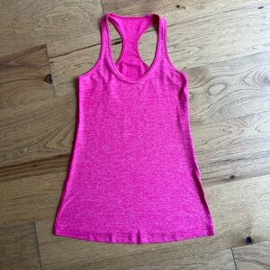 Lululemon Cool Racerback Heather Pink Size 6 EUC